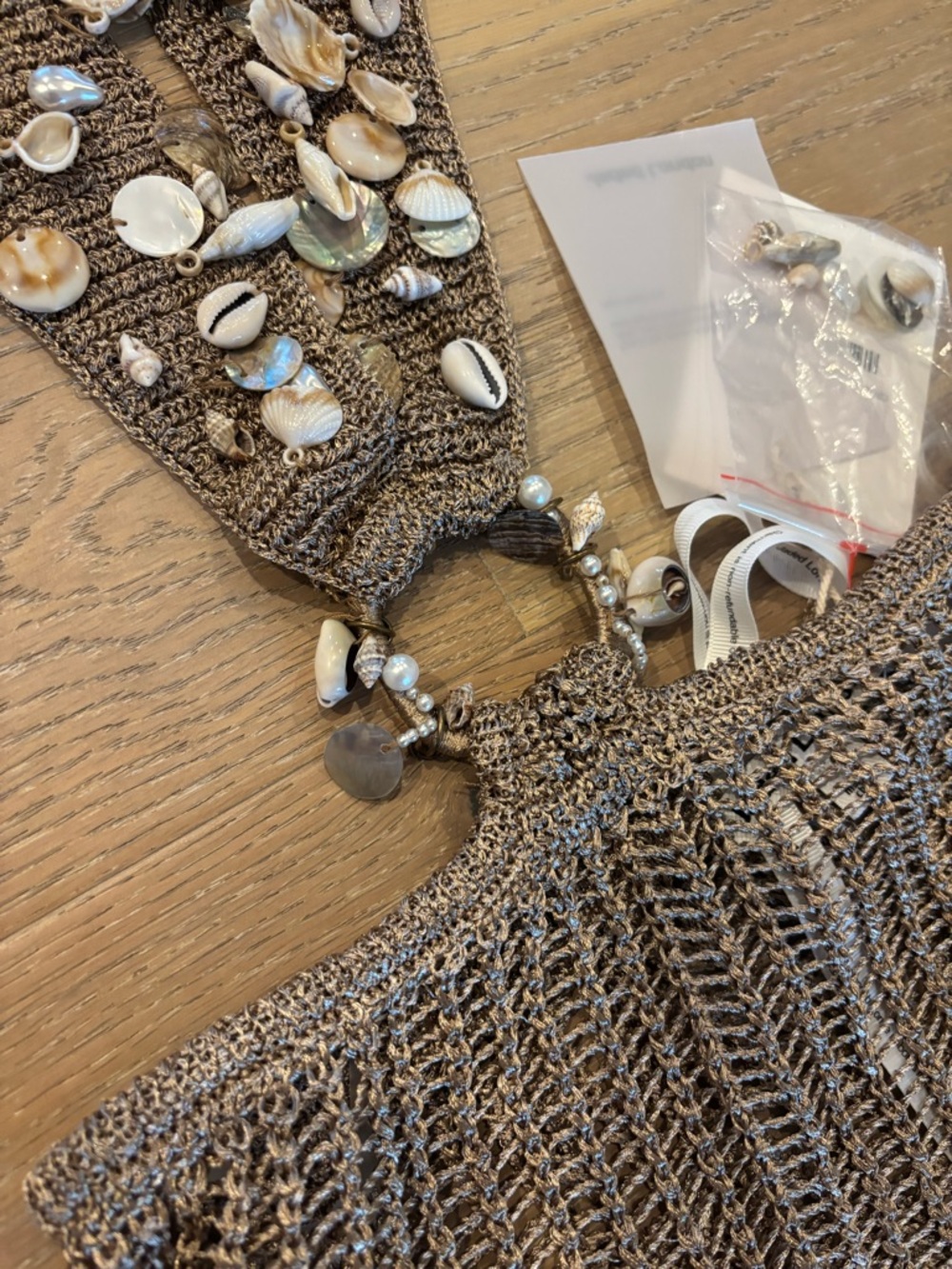 Jaded London Shells Vida Backless Crochet Maxi Dress Metallic Open Back Small - Picture 9 of 15